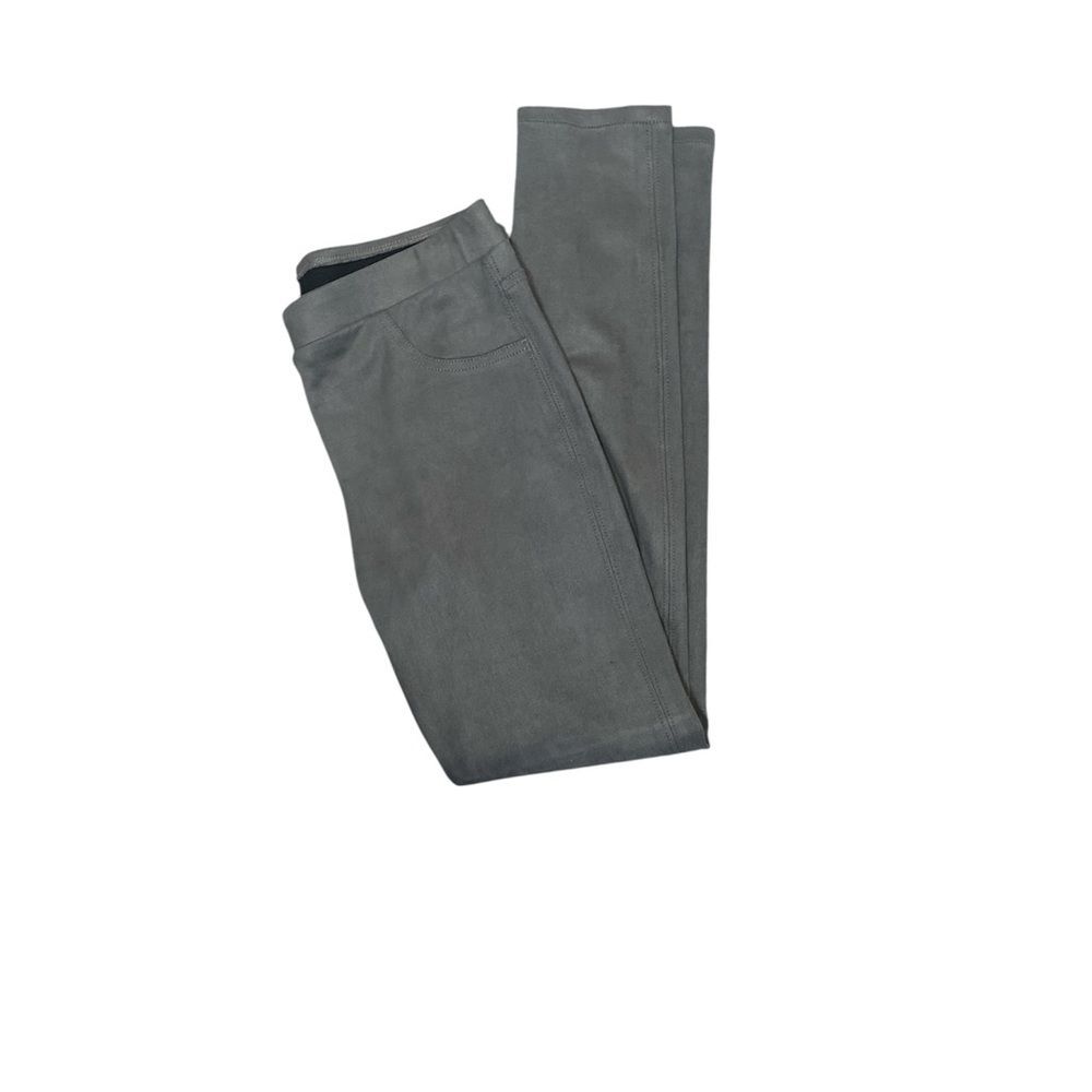 Karen Kane Faux Suede High Rise Pull On Skinny Pants In Gray Women's Size S